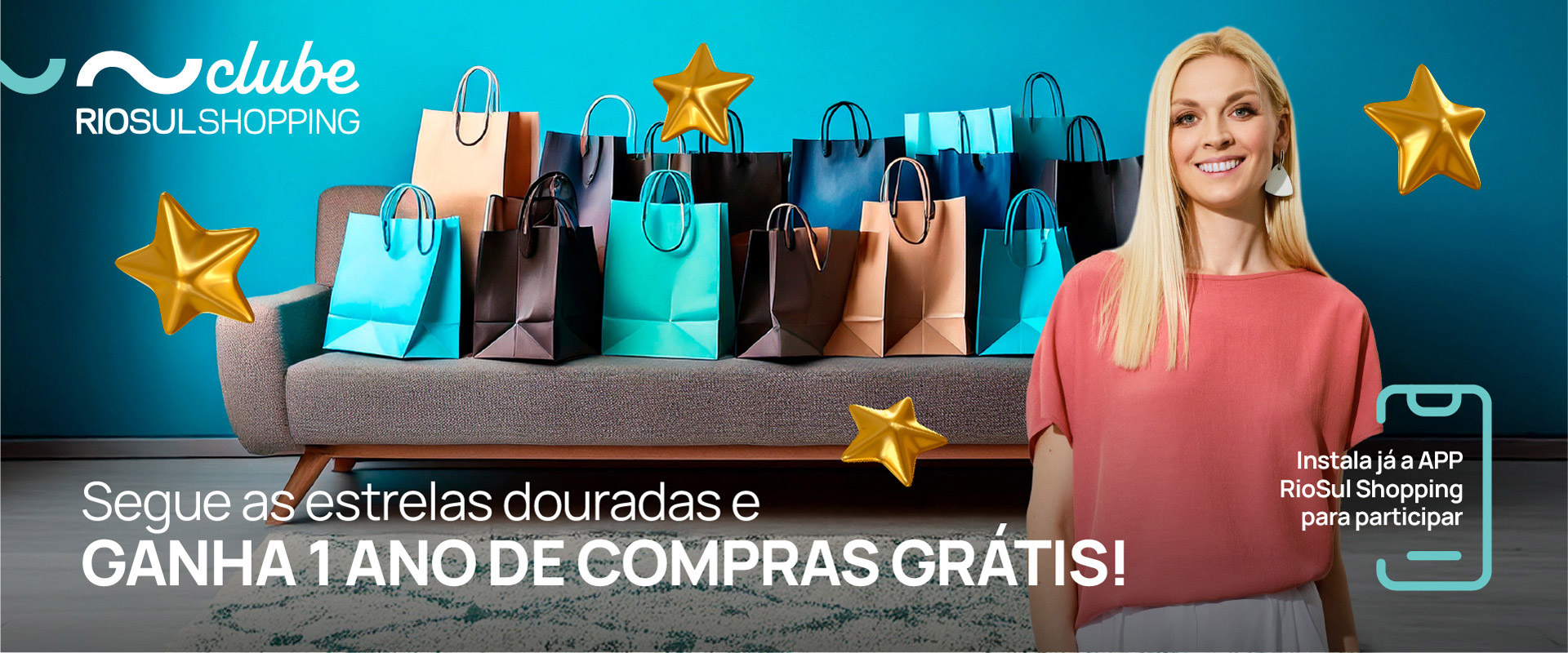 1 ano de compras grátis? Segue as Estrelas