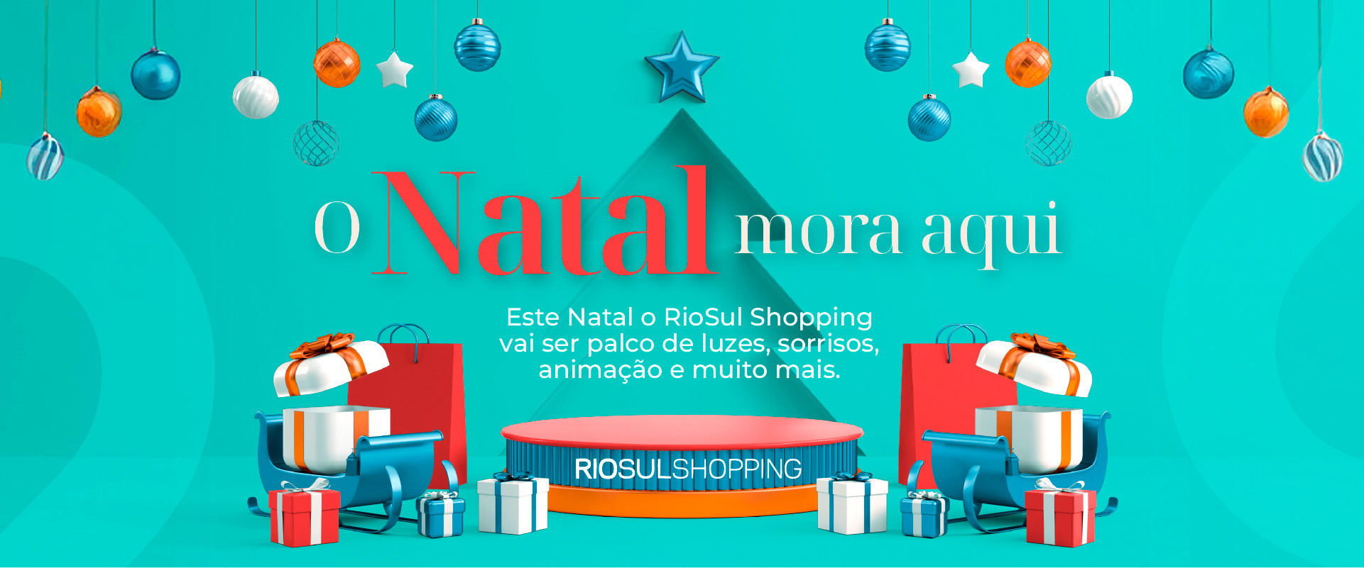 O espírito natalício já se sente no RioSul Shopping! ❤️